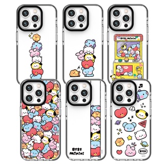 韓國 BT21 加高鏡頭 手機殼 軟殼│iPhone 15 14 13 12 11 Pro Max Mini Plus