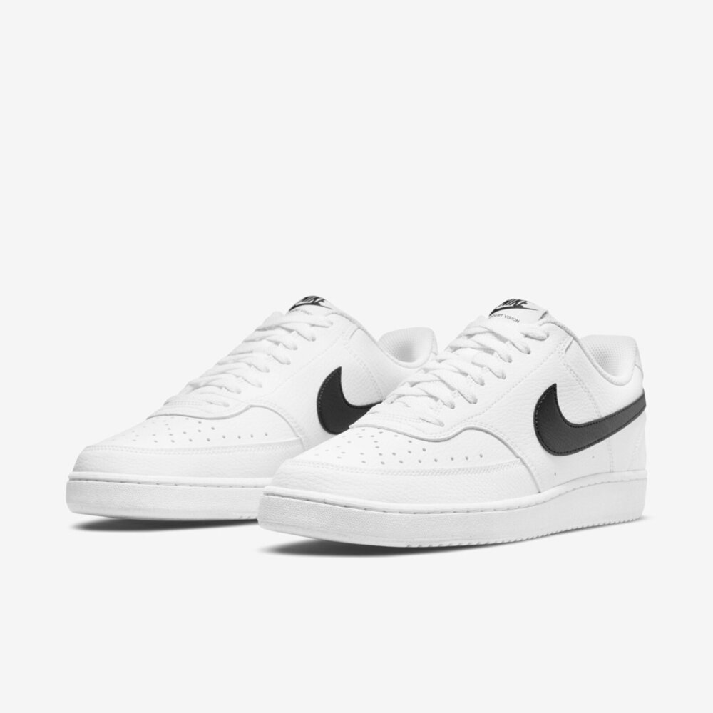 NIKE COURT VISION LO NN 男/女 休閒鞋 皮革黑勾 白 DH2987101 Sneakers542