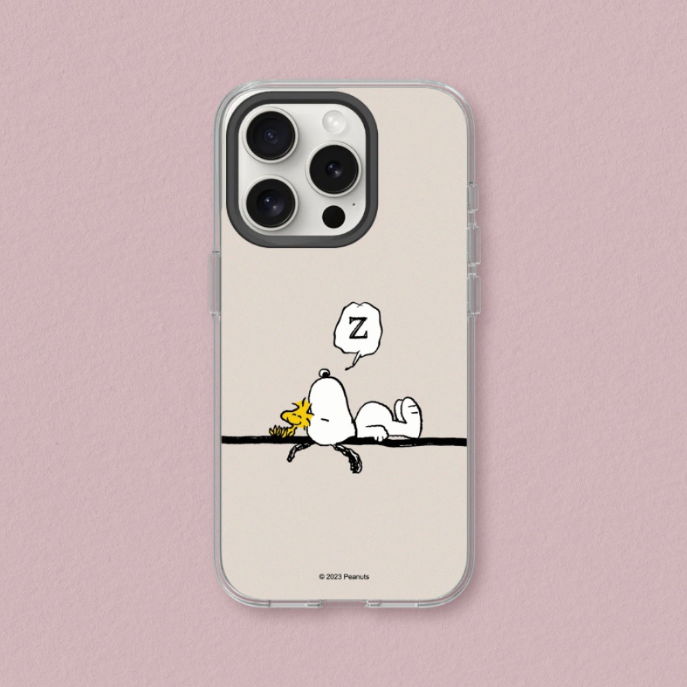 犀牛盾 適用iPhone Clear透明防摔手機殼∣Snoopy史努比/Snoopy Take A Nap