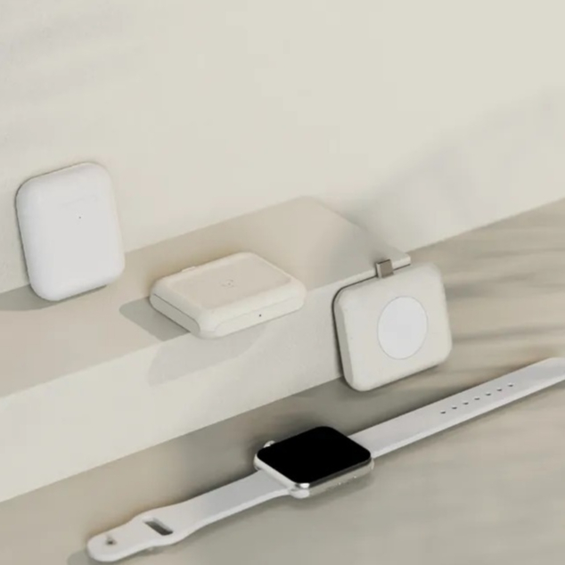 【Allite】WA1 2IN1 便攜型雙面充電器 AppleWatch AirPods《泡泡生活》手錶 耳機