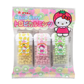 日本 Orion HELLO KITTY 綜合水果風味糖 鳳梨&草莓&奇異果風味 罐裝
