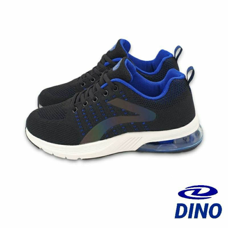 DINO (男) 透氣 氣墊 慢跑鞋 運動鞋 布鞋 避震 防臭 Q彈 藍  ((Nike  adidas
