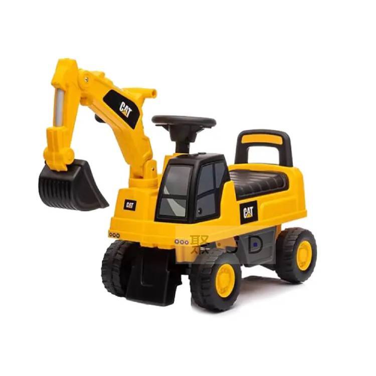 聚聚玩具【BEINI 貝婗童車】BN662 挖土機學步車 (學步車 滑步車 挖沙玩具) CAT 授權