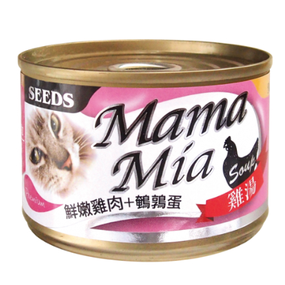 聖萊西Seeds》MamaMia機能愛貓雞湯罐/凍罐貓罐-170g-大罐