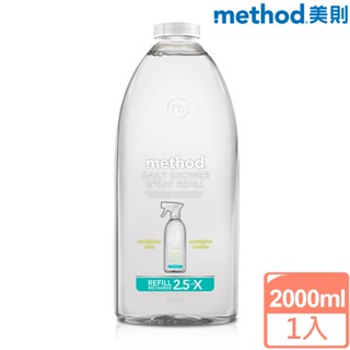 Method 美則 浴室每日清潔劑-尤加利薄荷2000ml 浴簾 玻璃拉門 淋浴間 皂垢及汙垢 浴廁清潔劑 黴菌斑