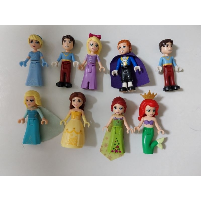 Lego lego LEGO 樂高 迪士尼公主 灰姑娘 睡美人 美女與野獸 愛莎 長髮公主 小美人魚 王子 一起賣