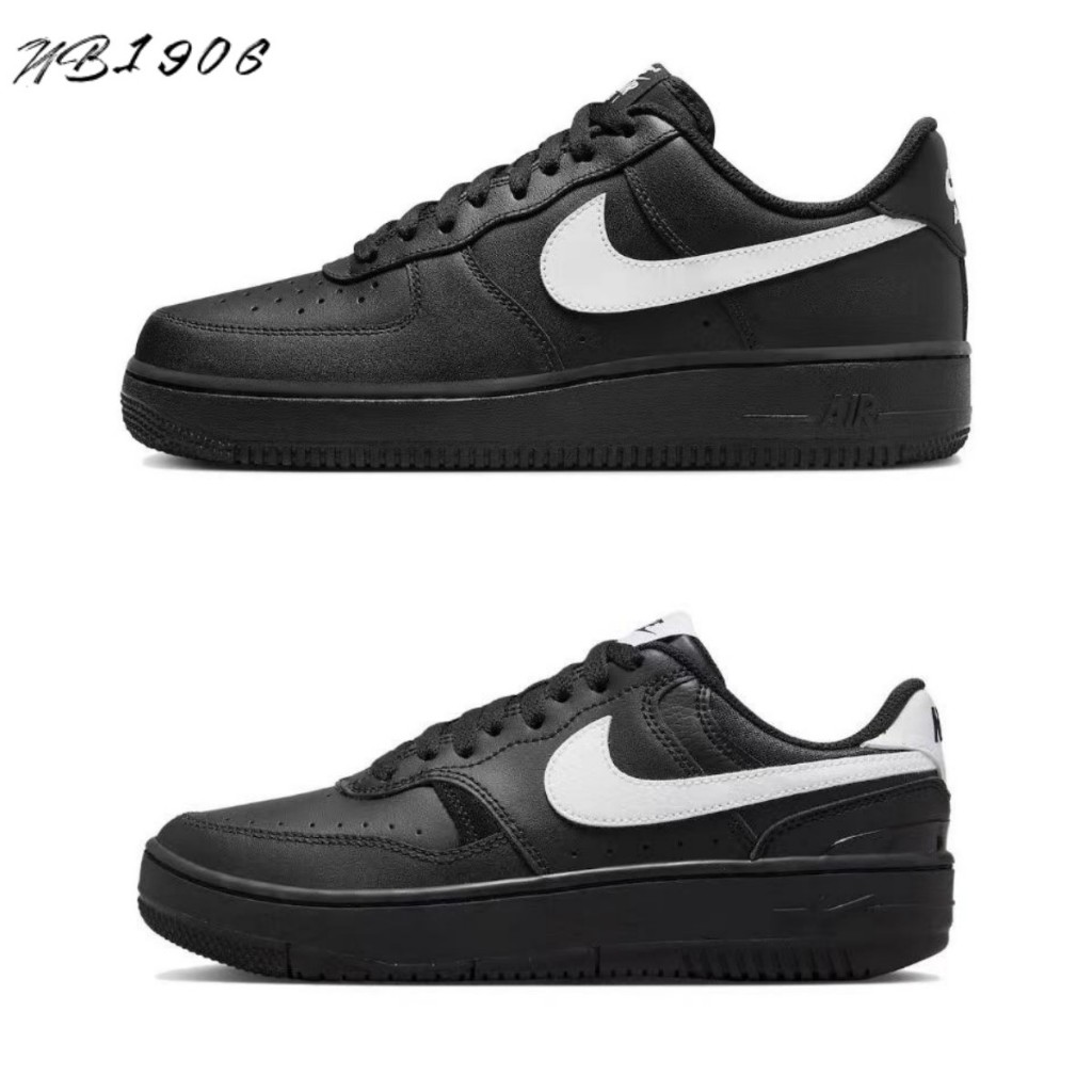 1906-免運 限時下殺Nike Air Force 1 Low  黑白 全黑 白勾 黑武士 FZ0627-010