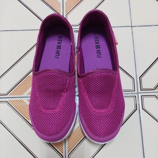 網布透氣休閒鞋23號尺寸-紫色(全新)