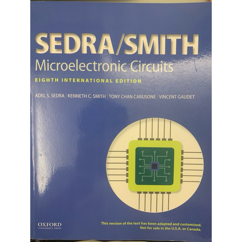 SEDRA/SMITH EIGHTH INTERNATIONAL EDITION電子學 8版 電機系用書