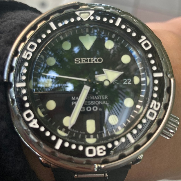 精工SEIKO 鮪魚罐頭藍寶石水晶代用鏡面。300M 適用SBBN015 017 031 033 035 007