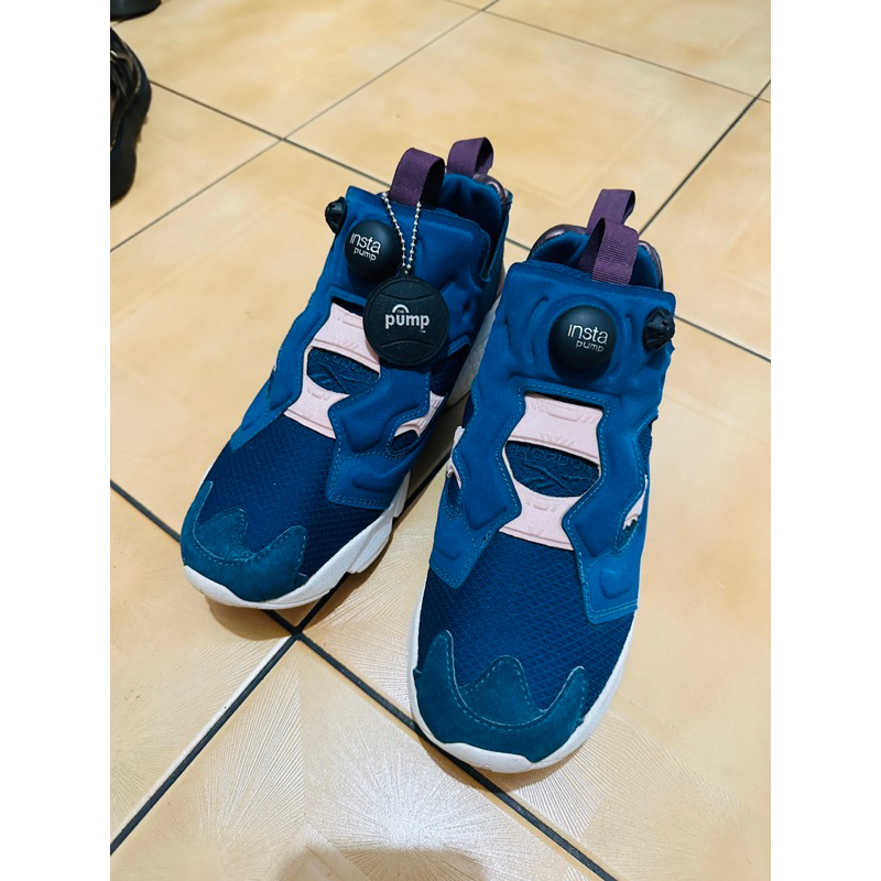 Reebok Pump 深藍x粉 法國購入 23cm 二手便宜賣