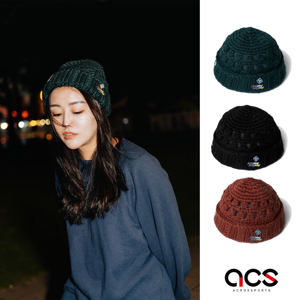 Nozzle Quiz Crochet Beanie (3Pins) 羊毛粗針織毛帽 帽子 毛帽 【ACS】