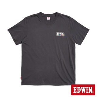 EDWIN 復古光譜印花短袖T恤(暗灰色)-男款