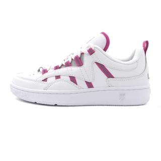 K-swiss SLAMM 99 CC 白 粉紫 皮革 休閒 運動鞋 女款 J2292【新竹皇家99083-988】