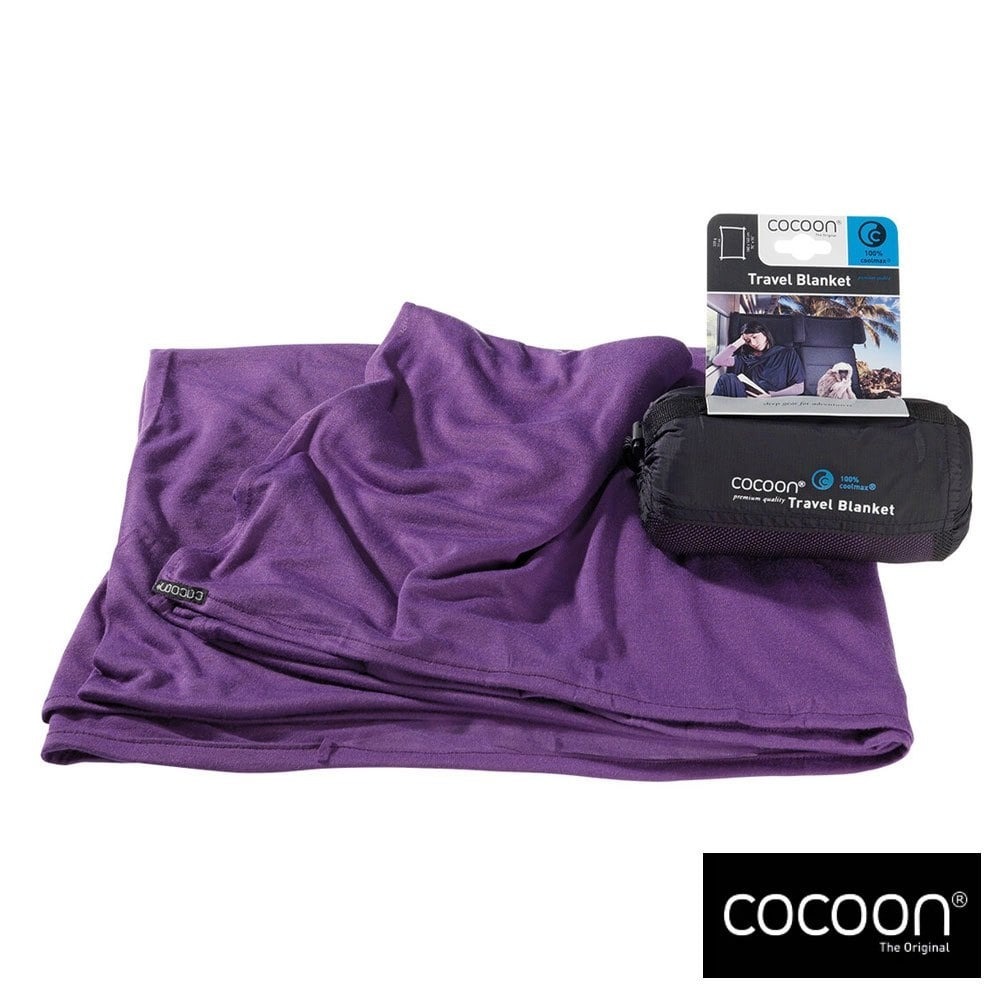 【COCOON】Coolmax旅行毛毯『茄紫』CMB48