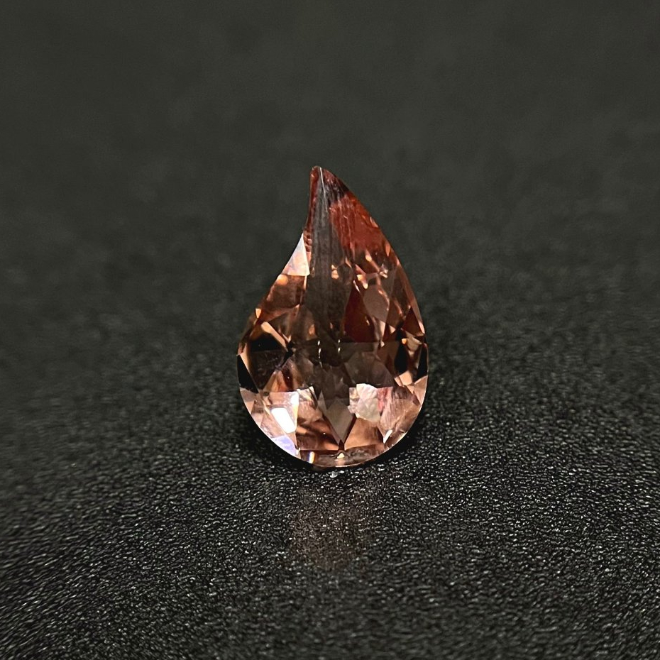 天然橘粉色摩根石(Morganite)裸石3.87ct [基隆克拉多色石]