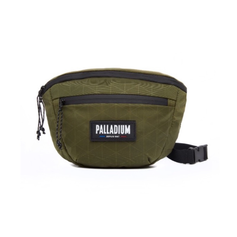 PALLADIUM 菱格休閒腰包 軍綠色