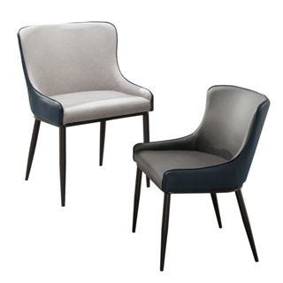 Boden-奧斯亞工業風布面餐椅/單椅/休閒椅/洽談椅/商務椅(兩色可選)