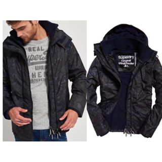 【Mr.Tiger美國正品】Superdry 極度乾燥 男生風衣外套 內刷毛 三拉防風外套【特價瑕疵出清品】