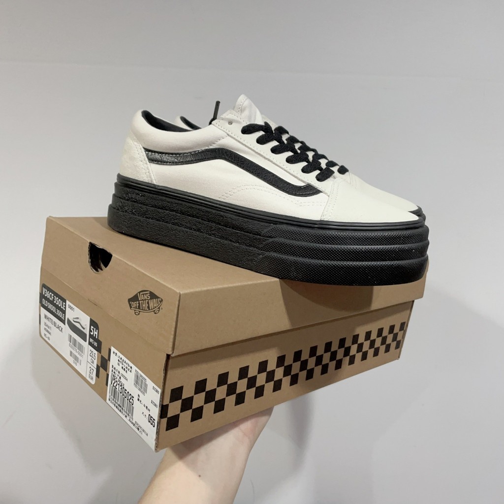 Sugar_tw - 現貨 Vans Old Skool 3Sole 日本限定 可可牛奶 厚底 6322760001