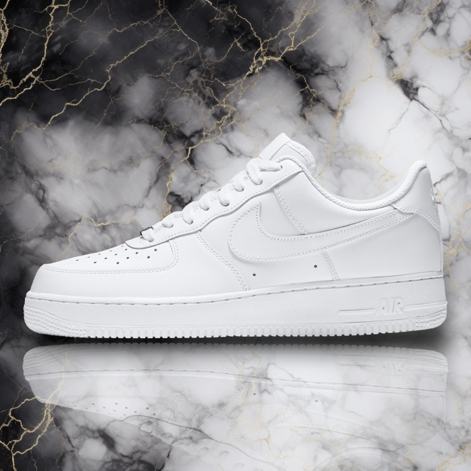 Nike Air Force 1 全白 百搭 球鞋 學生鞋 工作鞋 鐵牌 增高 厚底 皮革 男女鞋 315122-111