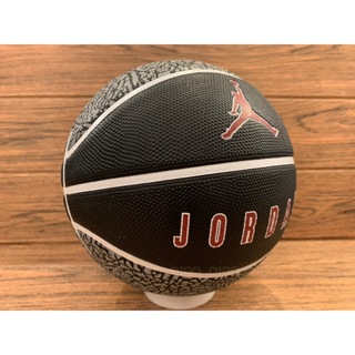 DIBO~AIR JORDAN 籃球 7號球 室外 橡膠材質 好手感-黑色 爆裂紋