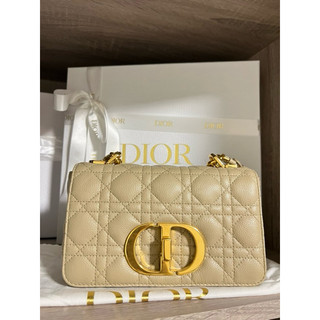 （售出）小碼 DIOR CARO 手袋 高雄漢神百貨購入 （購證）、（全配）米色小牛皮（目前專櫃$125000)