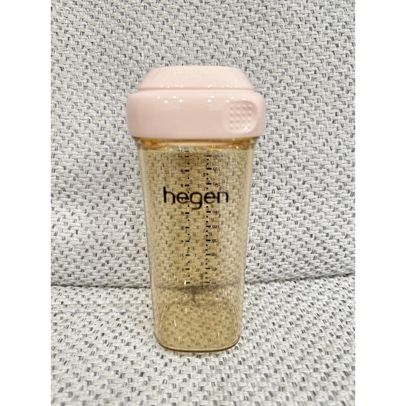 （客訂）hegen 防脹氣奶瓶 多功能方圓型寬口奶瓶 330ml 二手