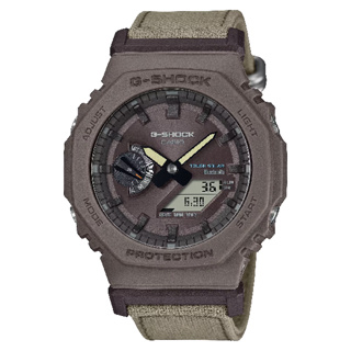 CASIO卡西歐 2100 系列 GA-B2100CT-5A 藍芽多功能環保時尚潮流腕錶 卡其灰 45.4mm