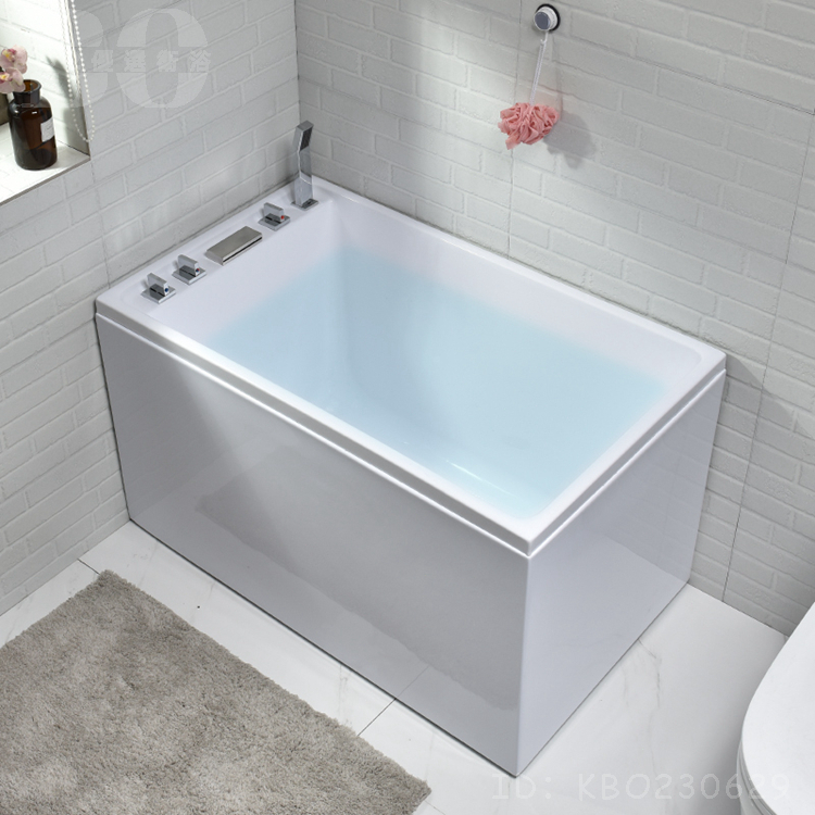 【破損包賠】浴缸迷你家用成人深泡小戶型薄邊浴盆日式網紅壓克力浴池0.9-1.5BO80