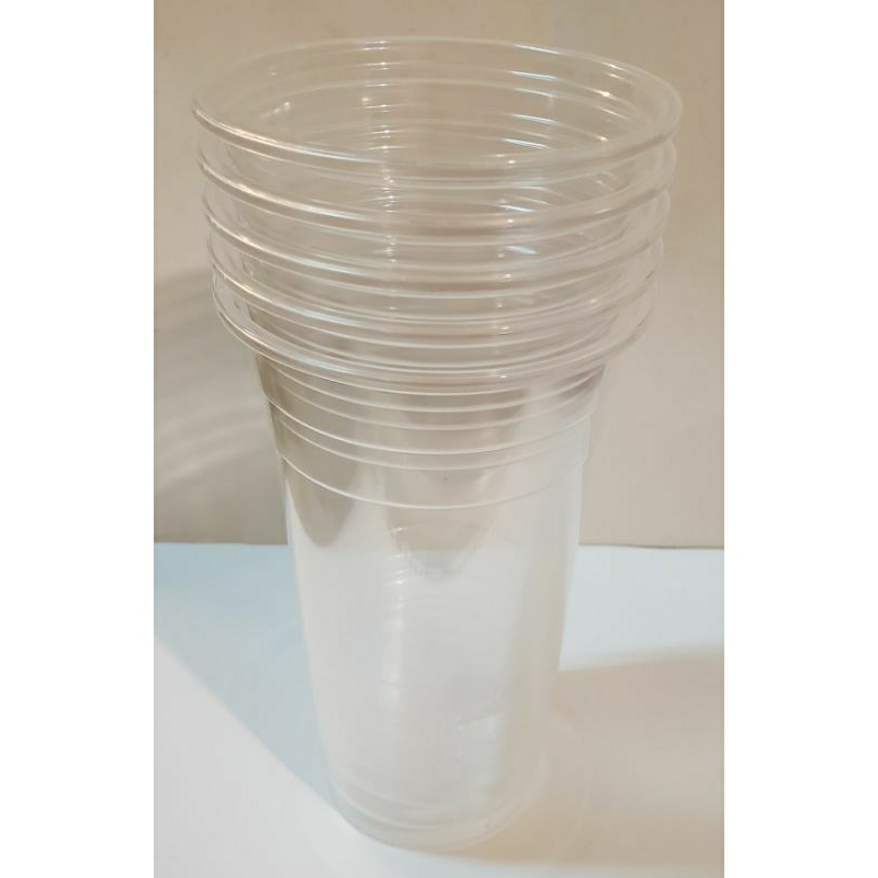 【便宜賣】全新現貨 95口徑【冷熱飲】PP塑膠杯 透明杯【50入/條】700cc飲料杯 平面杯 免洗杯 外帶杯