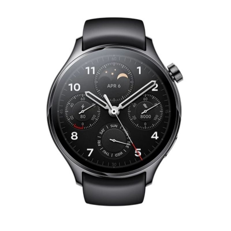 全新 Xiaomi Watch S1 Pro 黑色 氟橡膠錶帶 小米錶