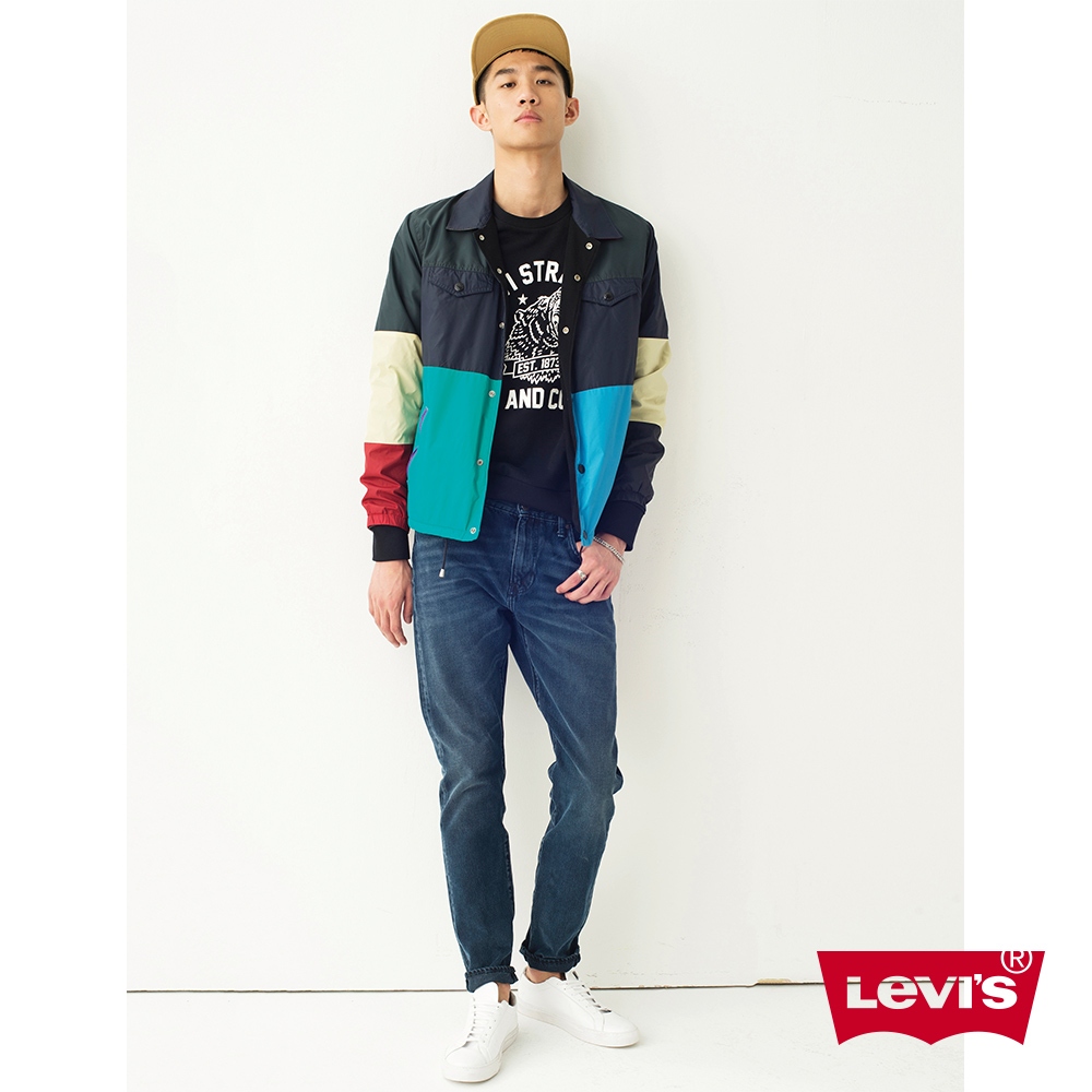 Levis 男款 牛仔褲 512 上寬下窄 修身窄管 深藍染刷白 28833-0070