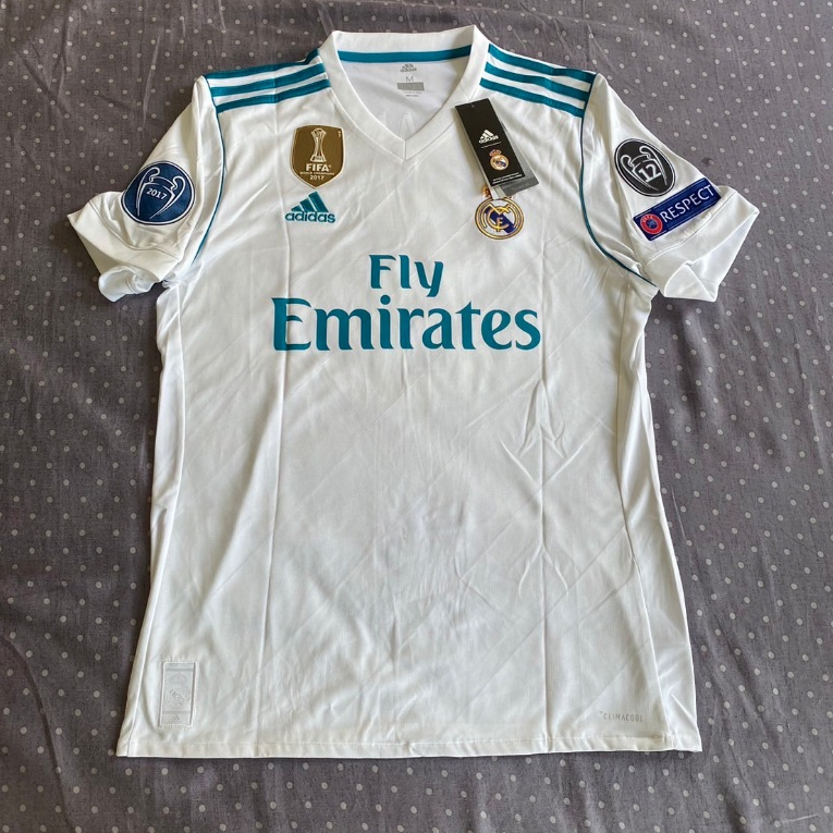 Adidas 2017-18 西甲皇家馬德里 Real Madrid 席丹 Zidane 主場足球衣
