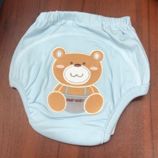 (utplace) GMP BABY 舒適 超吸排純棉紗寶寶學習褲 大熊 XS704 藍