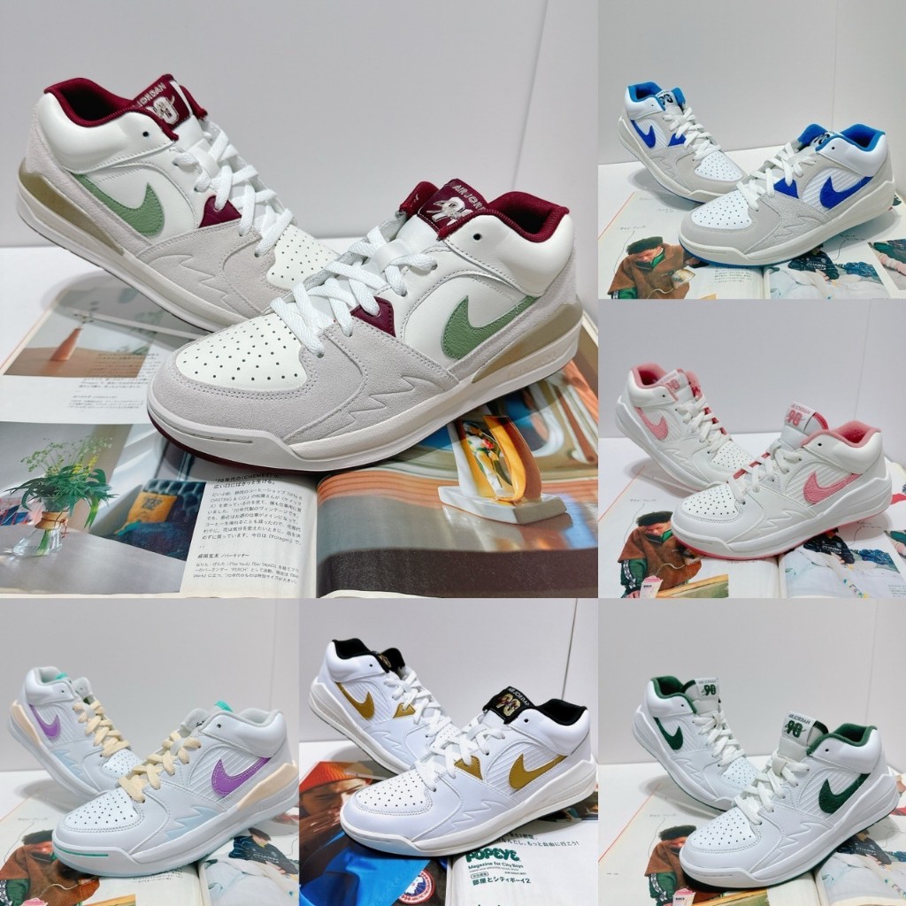 SunQSelect NIKE JORDAN STADIUM 90 男女款 休閒鞋 復古 白綠 茱萸粉 藍白 白金 龍年