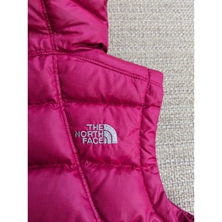 The North Face tnf 北臉桃紅色防寒背心 寒流羽毛背心 小朋友羽絨背心 XS號