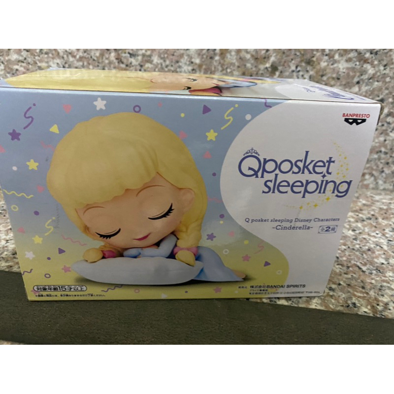[售] 日版 大眼系列 Qposket QP sleeping 迪士尼 灰姑娘 仙杜瑞拉 B款 標準盒 全新未拆 景品