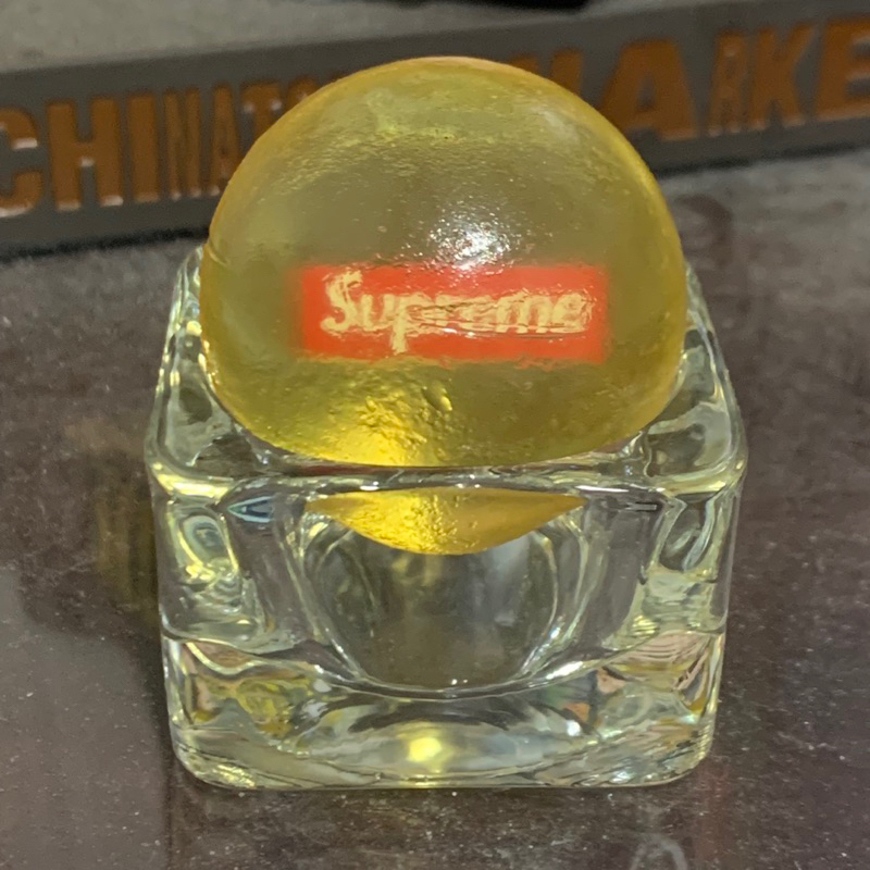 supreme 彈力球 飾品 含座架 二手 擺飾品 已氧化 周邊