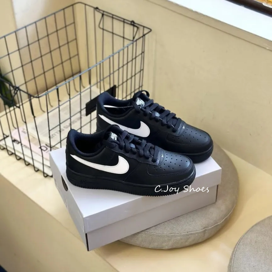 C.J免運#Nike Air Force 1 Low 空軍一號 黑底白勾 黑白 FZ0627-010