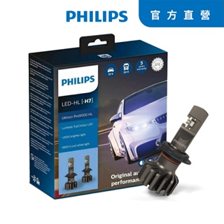 PHILIPS Ultinon Pro9000 LED超亮鑽光頭燈兩入裝(公司貨) +200%-最後出清贈安裝