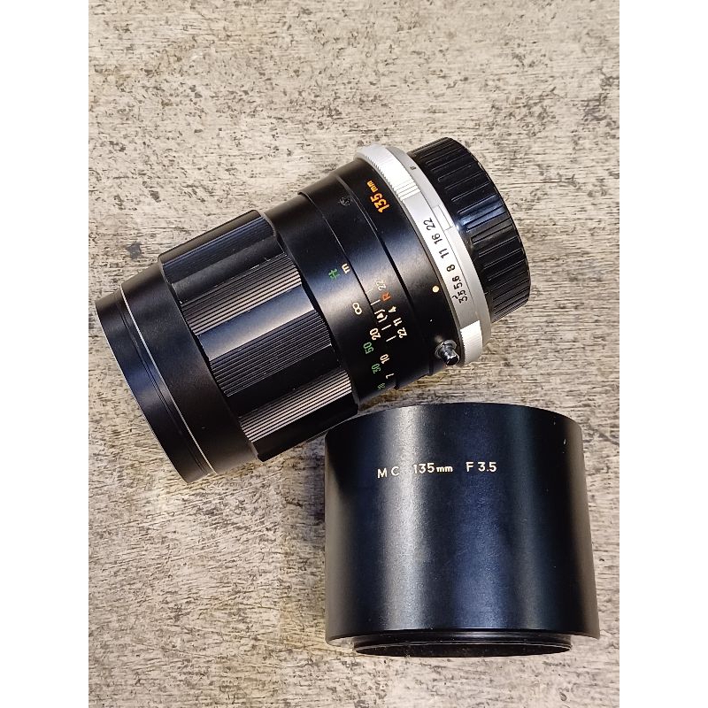 (單鏡頭) minolta 135mm f3.5 MD接環 可加購賣場轉接環 富士FX  canon RF sony E