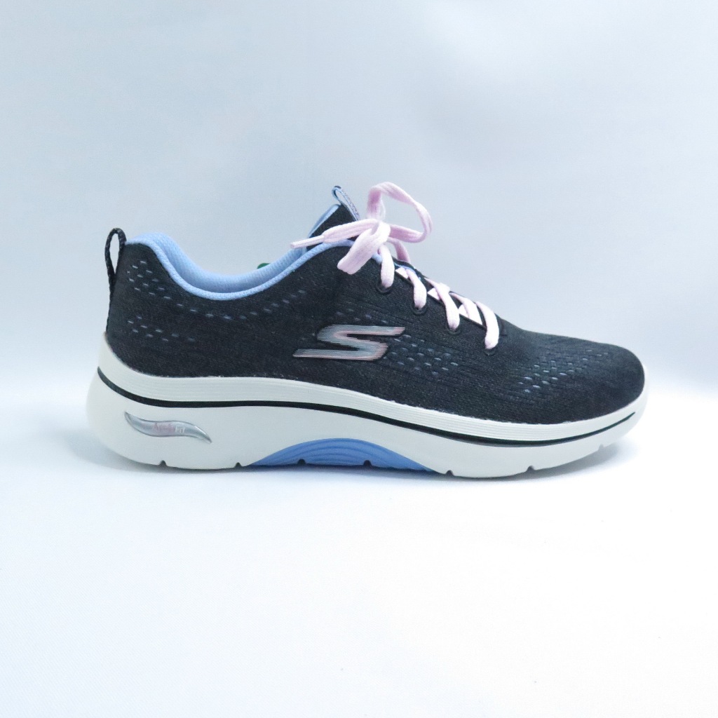 Skechers 125311BKBL 女 健走鞋 GO WALK Arch Fit 黑x淺藍【iSport愛運動】