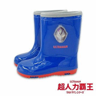 【MEI LAN】超人力霸王 ULTRAMAN 奧特曼 兒童 長筒 電燈鞋 雨鞋 雨靴 止滑 防臭 台灣製 8837 藍