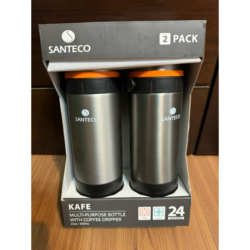 現貨當日寄出 僅此1組 可拆售#663#Santeco 咖啡即享保溫瓶 650毫升 2入組#137631好市多代購 保溫