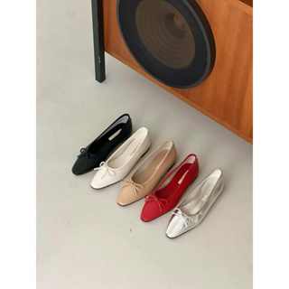 韓國代購🇰🇷｜質感皮革蝴蝶結平底娃娃鞋 包鞋