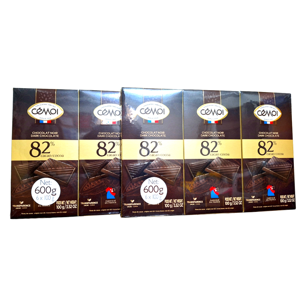 【Costco好市多】法國 CEMOI 82% 黑巧克力 100公克 X 6入 82% Dark Chocolate