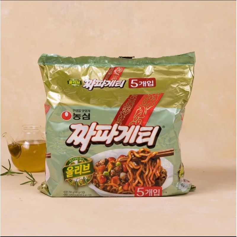 韓國 農心 泡麵 韓式炸醬麵 榨醬麵炸醬麵 醡醬麵 綠炸醬麵 (140g*4入)/袋