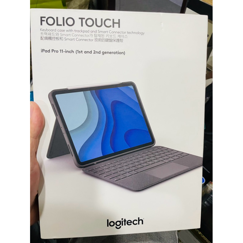 羅技 Logitech Combi Touch 鍵盤保護殼 附觸碰式軌跡版 iPad Pro 11吋1、2代 英文鍵盤