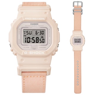 CASIO 卡西歐(GMD-S5600CT-4) G-SHOCK WOMEN 大自然樸實色彩 環保方形電子錶-珍珠粉